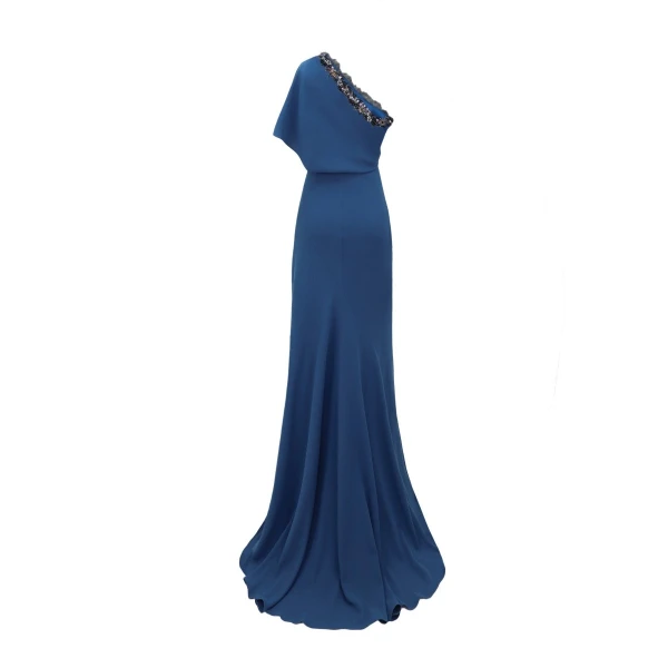 Gemy Maalouf One Shoulder Long Dress, view 5