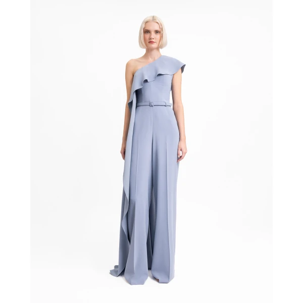 Gemy Maalouf One-Shoulder Straight-Cut Jumpsuit, view 2
