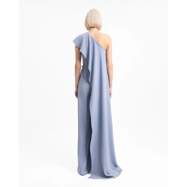 Gemy Maalouf One-Shoulder Straight-Cut Jumpsuit, view 3