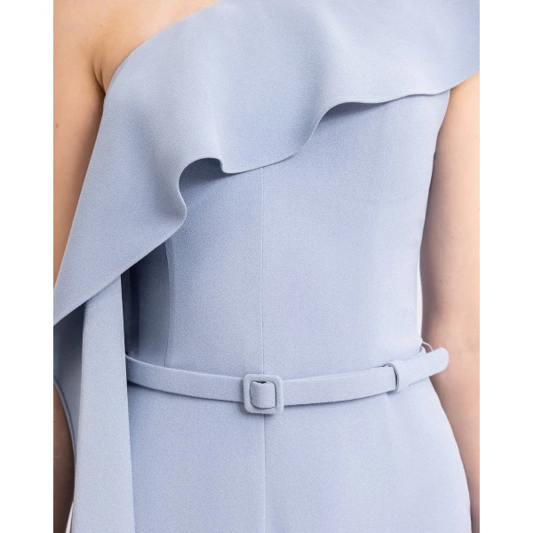 Gemy Maalouf One-Shoulder Straight-Cut Jumpsuit, view 4