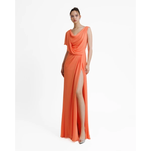 Gemy Maalouf Open V-Shaped Back Dress, view 2