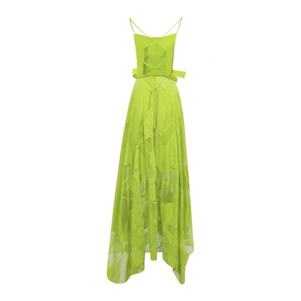 Gemy Maalouf Patterned Lace Midi Skirt Set, view 5
