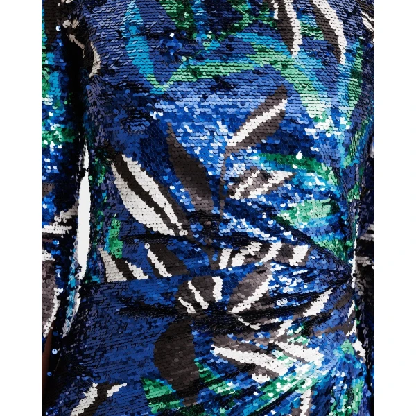 Gemy Maalouf Patterned sequins Slim-cut Dress, view 4