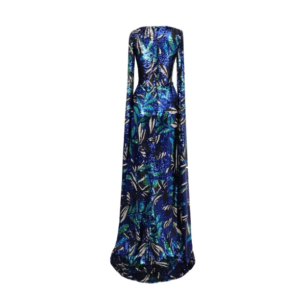 Gemy Maalouf Patterned sequins Slim-cut Dress, view 5