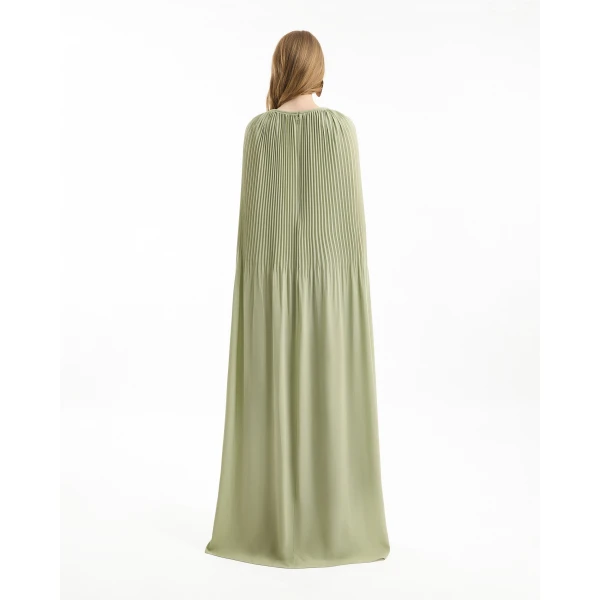 Gemy Maalouf Pleated Cape Dress, view 3