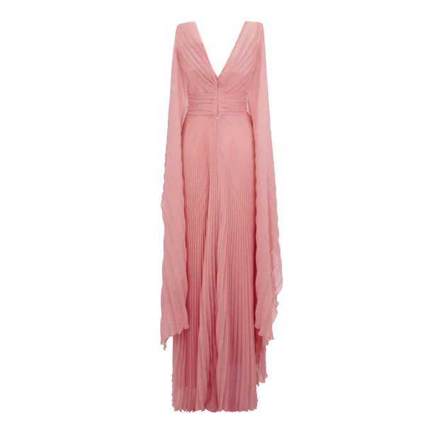 Gemy Maalouf Pleated Chiffon Dress, view 5