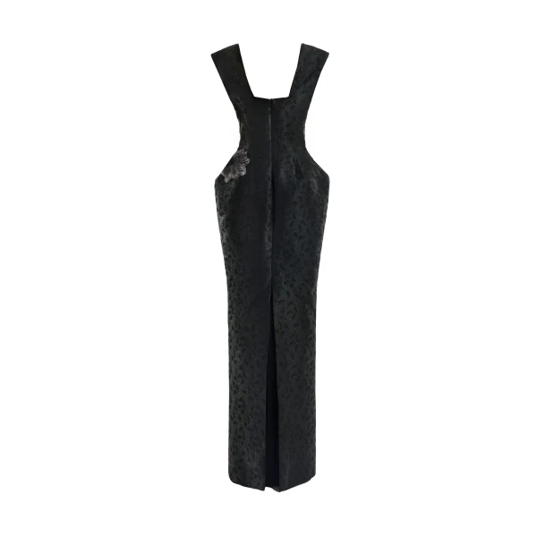 Gemy Maalouf Plunging Jacquard Dress, view 5