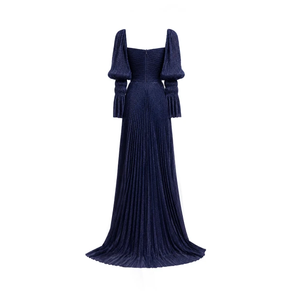 Gemy Maalouf Puff Sleeve and Flowy Skirt Dress, view 5