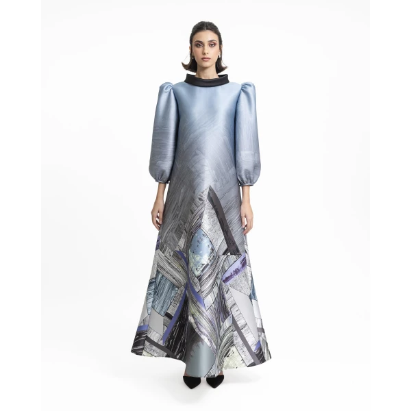 Gemy Maalouf Puffed 3/4 Sleeves Kaftan, view 2