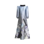 Gemy Maalouf Puffed 3/4 Sleeves Kaftan Gemy Maalouf Puffed 3/4 Sleeves Kaftan