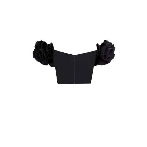 Gemy Maalouf Ruffled Crop Top, view 5