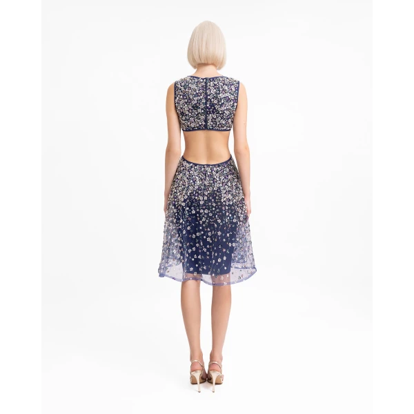 Gemy Maalouf Side and Back Cut-Out Dress, view 3