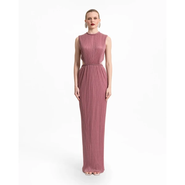 Gemy Maalouf Slim-Cut Dress with Cut-Outs, view 2
