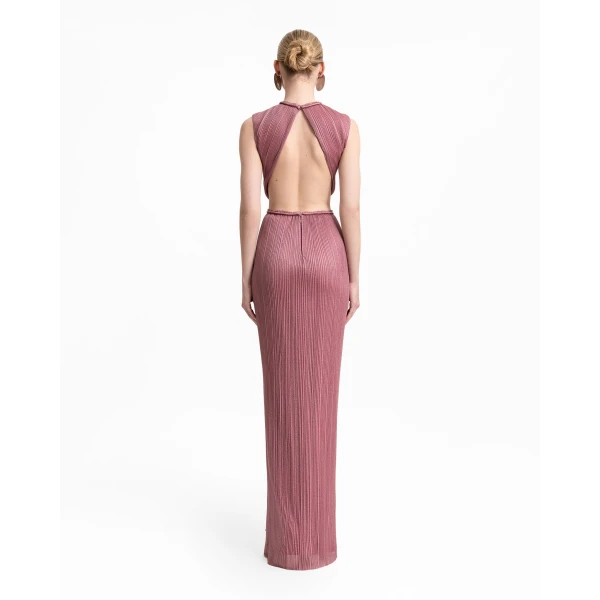 Gemy Maalouf Slim-Cut Dress with Cut-Outs, view 3