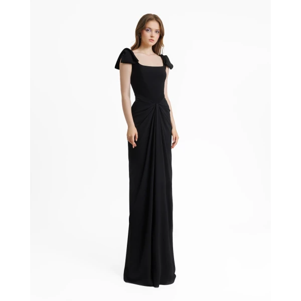 Gemy Maalouf Squared Neckline Corset Dress, view 2