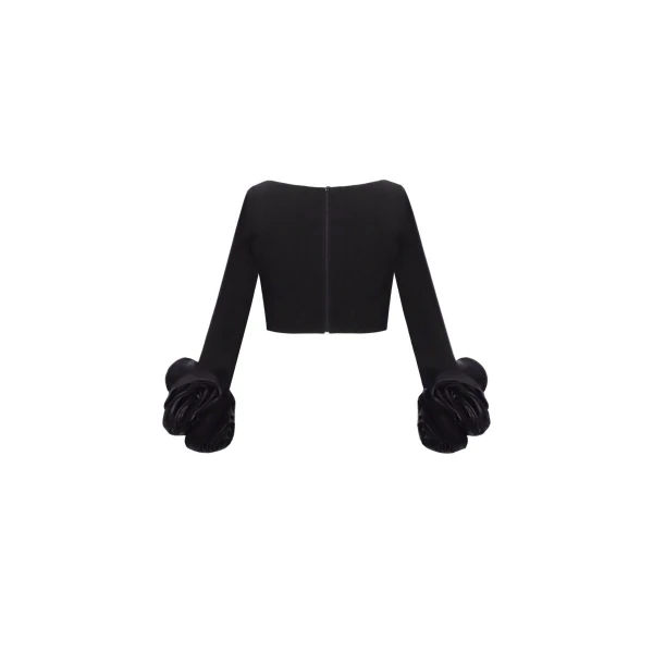 Gemy Maalouf Squared Neckline Top, view 5