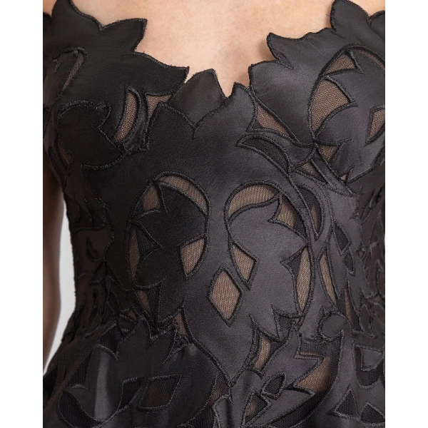 Gemy Maalouf Strapless Asymmetrical Top with Long Skirt, view 4