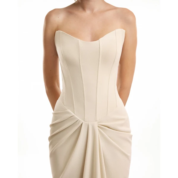 Gemy Maalouf Strapless Corset Dress, view 4