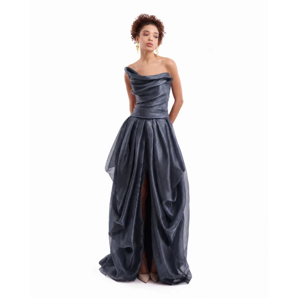 Gemy Maalouf Strapless Draped Dress, view 2