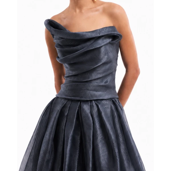 Gemy Maalouf Strapless Draped Dress, view 4