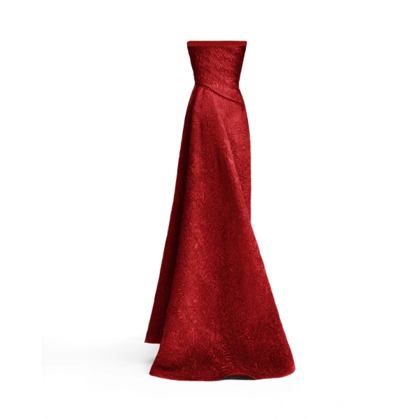 Gemy Maalouf Strapless Dress With a Draped Skirt, view 5