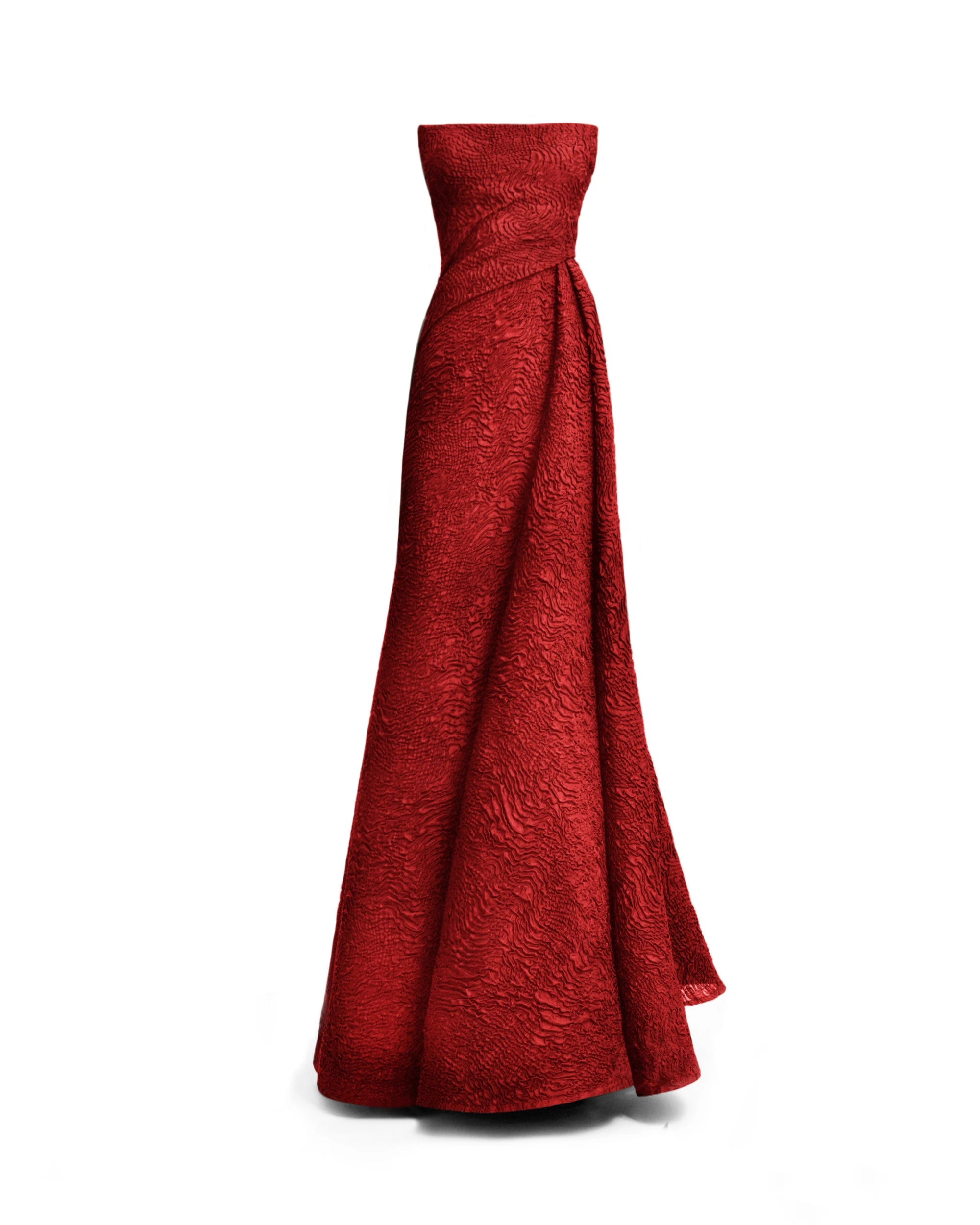 Gemy Maalouf Strapless Dress With a Draped Skirt Gemy Maalouf Strapless Dress With a Draped Skirt