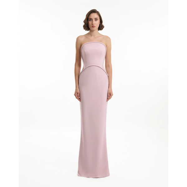 Gemy Maalouf Strapless Dress with Sheer Corset, view 2