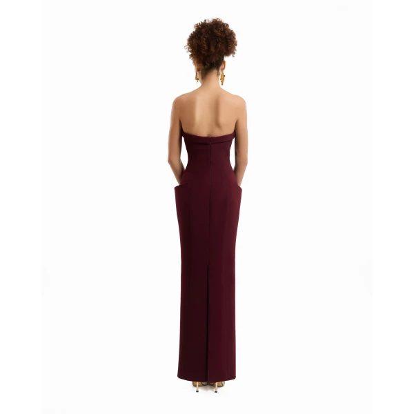 Gemy Maalouf Strapless Long Dress, view 3