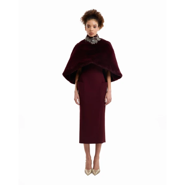 Gemy Maalouf Strapless Midi Dress with Bolero, view 2