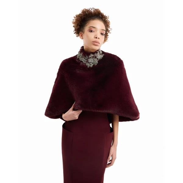 Gemy Maalouf Strapless Midi Dress with Bolero, view 5