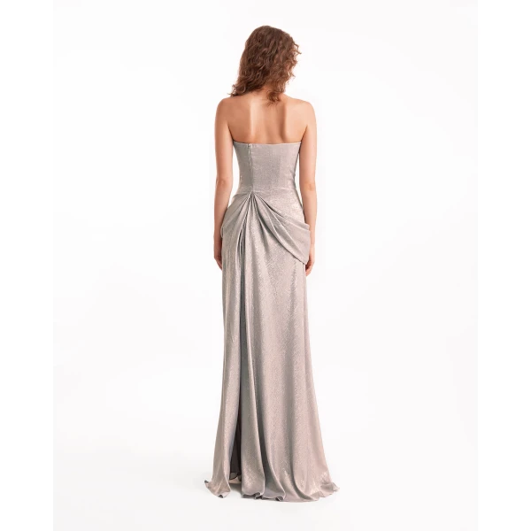 Gemy Maalouf Strapless Sculpted Draped Dress, view 3