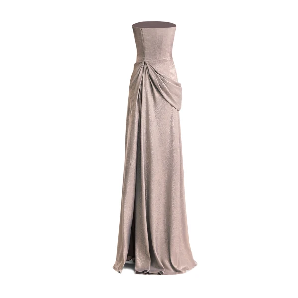 Gemy Maalouf Strapless Sculpted Draped Dress, view 5