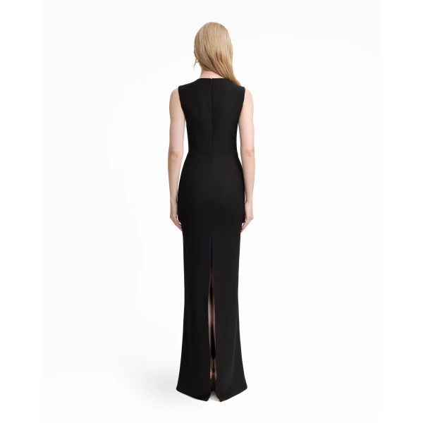 Gemy Maalouf Structured Cut-Out Crepe Dress, view 3