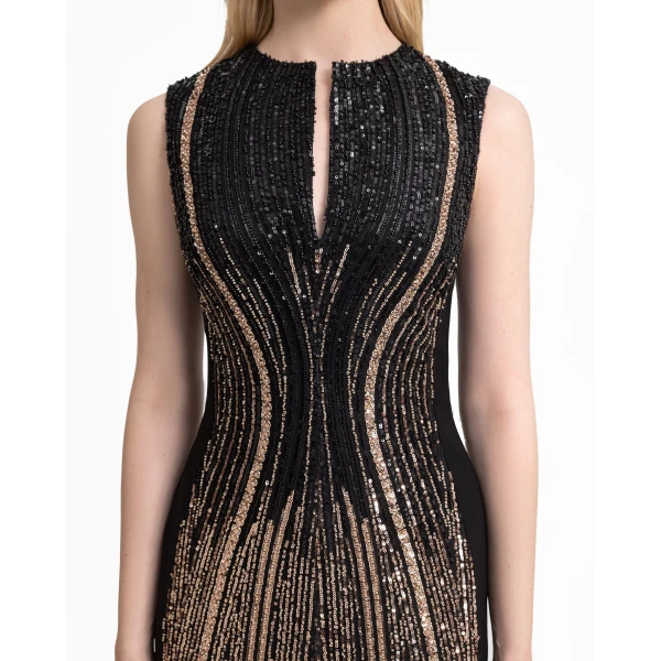 Gemy Maalouf Structured Cut-Out Crepe Dress, view 4