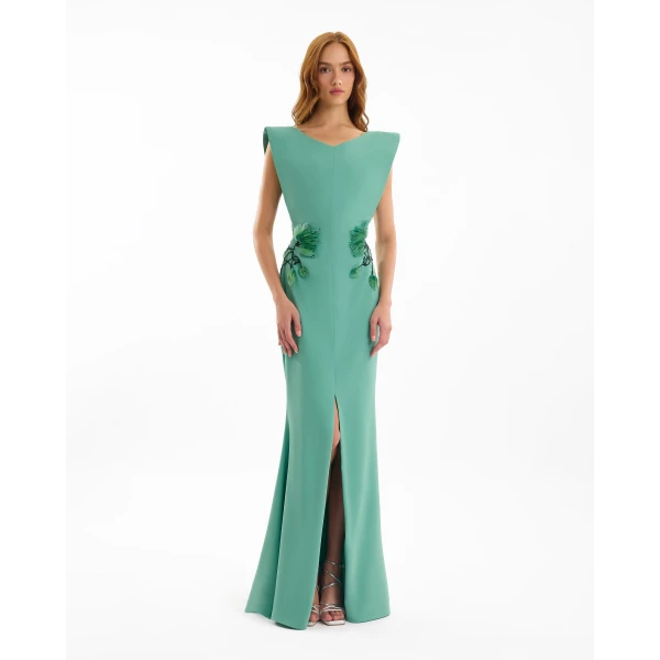 Gemy Maalouf Structured Neckline Dress, view 2