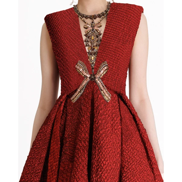 Gemy Maalouf Structured Shoulder Dress, view 4