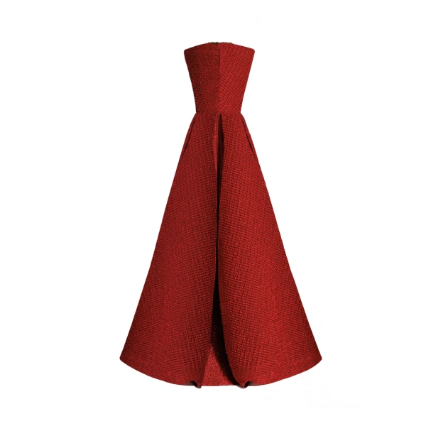 Gemy Maalouf Structured Shoulder Dress, view 5