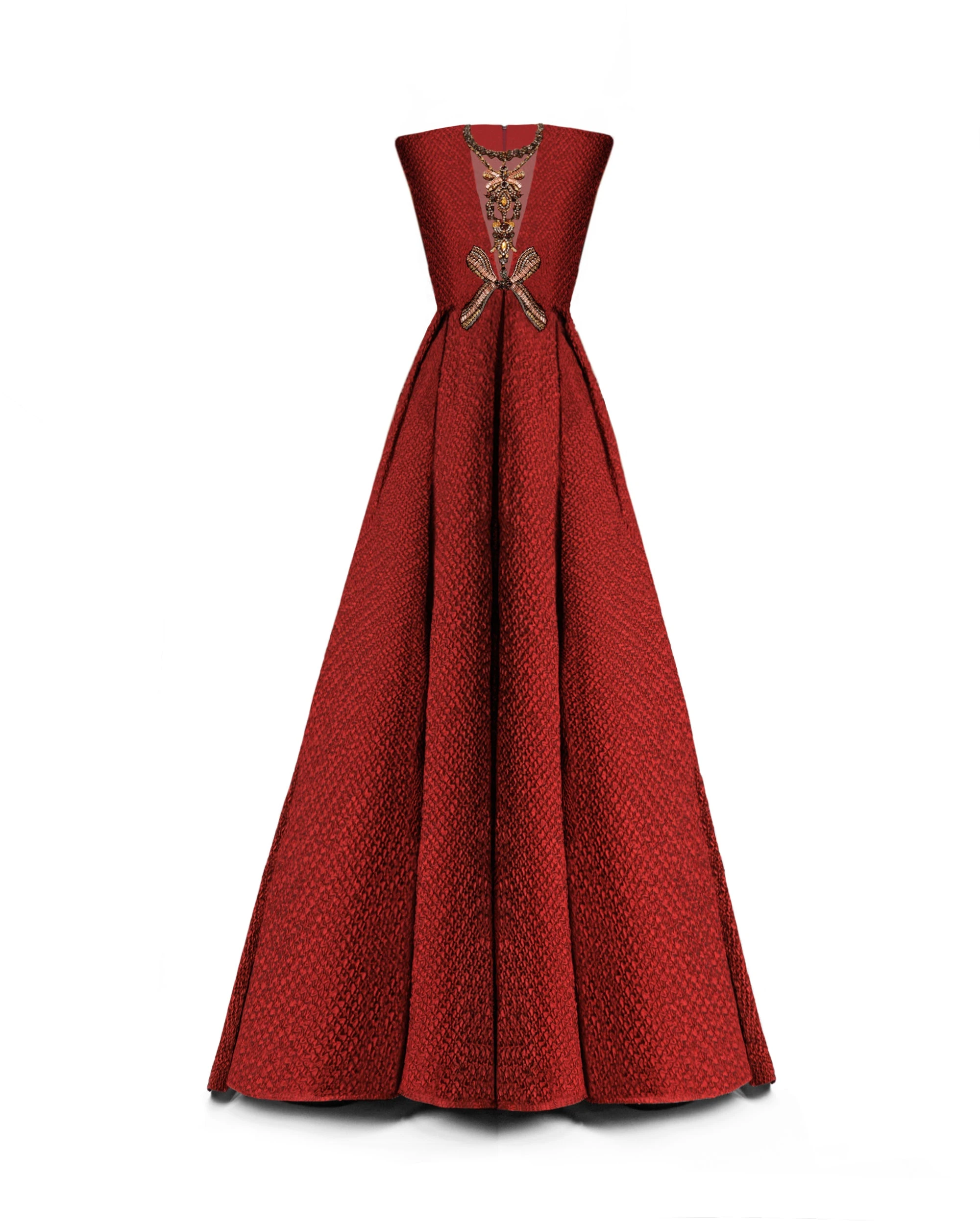 Gemy Maalouf Structured Shoulder Dress Gemy Maalouf Structured Shoulder Dress