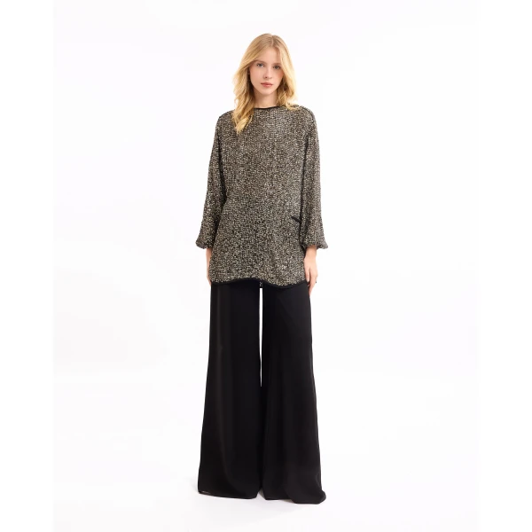 Gemy Maalouf Studded Top with Trousers, view 2