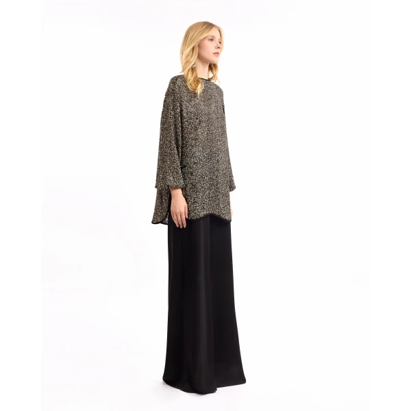 Gemy Maalouf Studded Top with Trousers, view 3