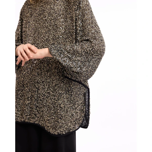 Gemy Maalouf Studded Top with Trousers, view 5