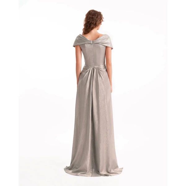 Gemy Maalouf Sweetheart Draped Long Dress, view 3