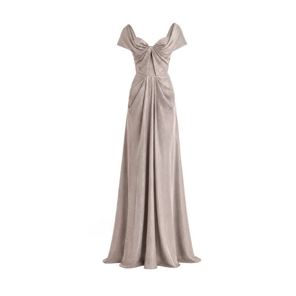 Gemy Maalouf Sweetheart Draped Long Dress