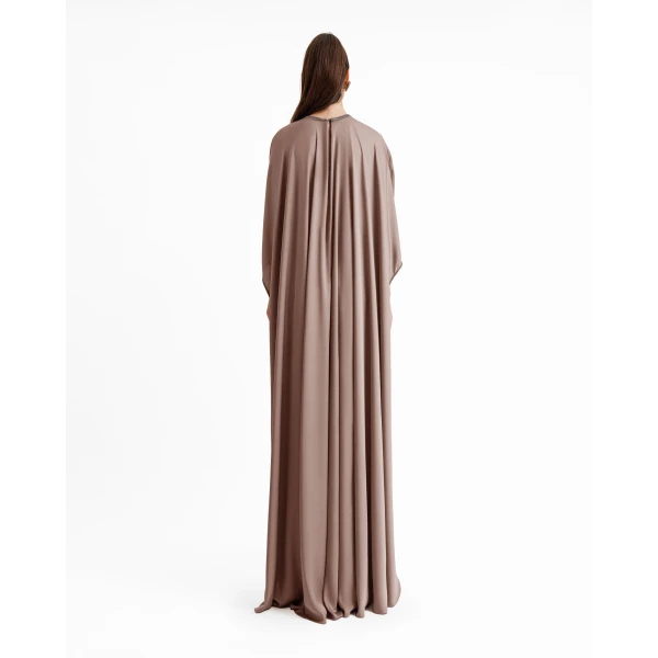 Gemy Maalouf Taupe Kaftan, view 3
