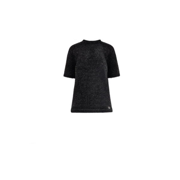 Gemy Maalouf Textured Top with Cropped Trousers