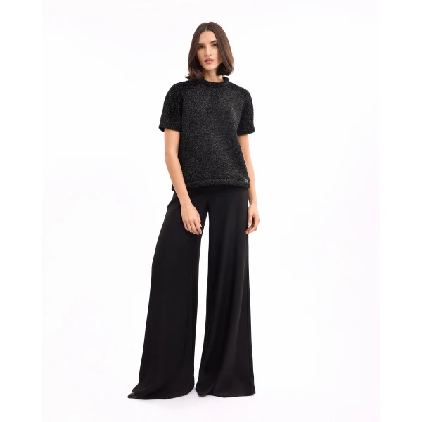 Gemy Maalouf Textured Top with Trousers, view 2