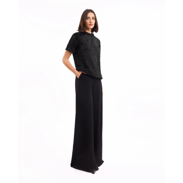 Gemy Maalouf Textured Top with Trousers, view 3