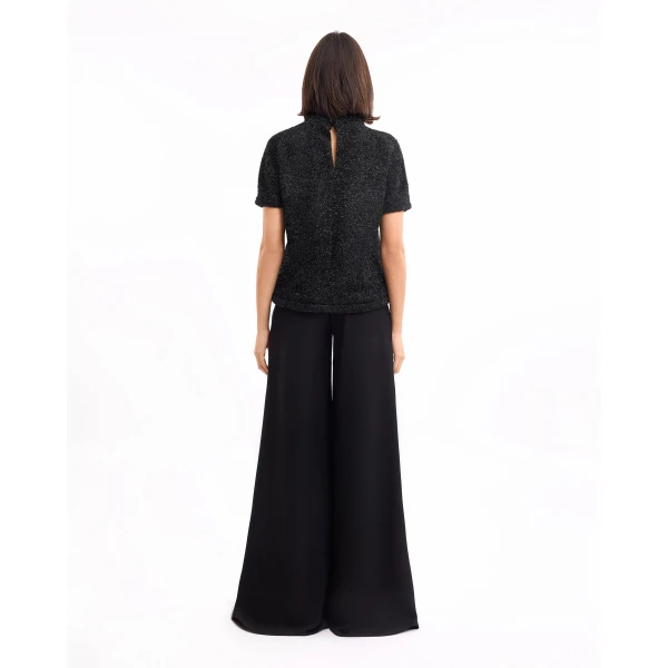 Gemy Maalouf Textured Top with Trousers, view 4