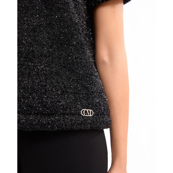 Gemy Maalouf Textured Top with Trousers, view 5