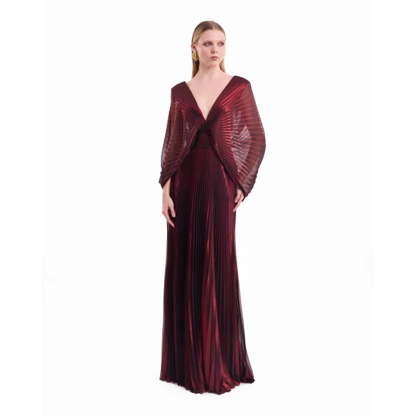 Gemy Maalouf V-Neck Batwing Dress, view 2